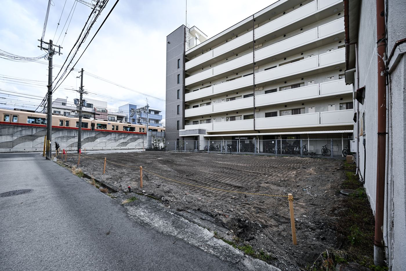 収益マンション用地として買い取った土地